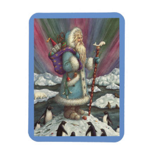 BLUE BELSNICKLE, NORTHERN LIGHTS & PENGUINS MAGNET