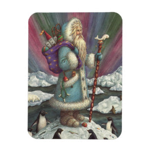 BLUE BELSNICKLE, NORTHERN LIGHTS & PENGUINS MAGNET