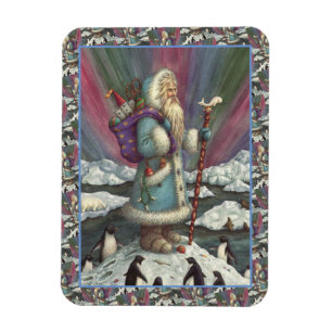 BLUE BELSNICKLE, NORTHERN LIGHTS & PENGUINS MAGNET