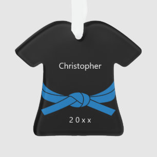 Blue Belt Karate Ornament