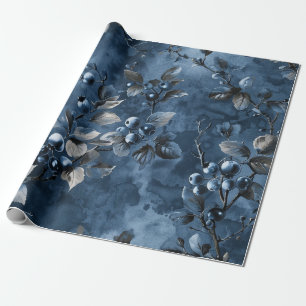 Blue berries Fruit Vintage Inspired Wrapping Paper