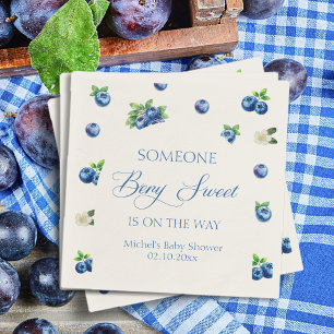 Blue Berry Baby Shower  Napkin