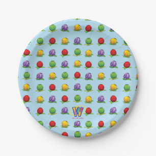 Blue Berry Pattern Paper Plate