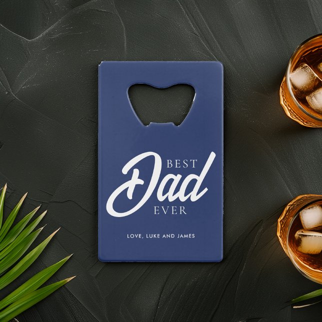 Blue "Best Dad Ever" Custom Photo (Creator Uploaded)