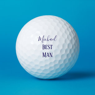 Blue Best Man Souvenir Golf Balls