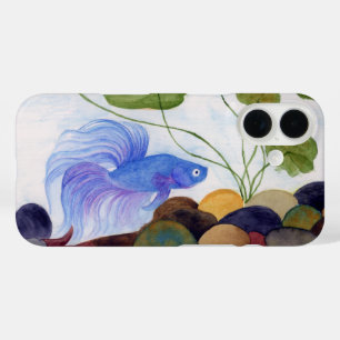 Blue Betta Fish iPhone 16 Case