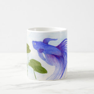 Blue Betta Fish Coffee Mug