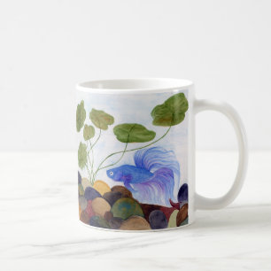 Blue Betta Fish Coffee Mug