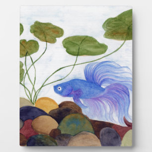 Blue Betta Fish Plaque