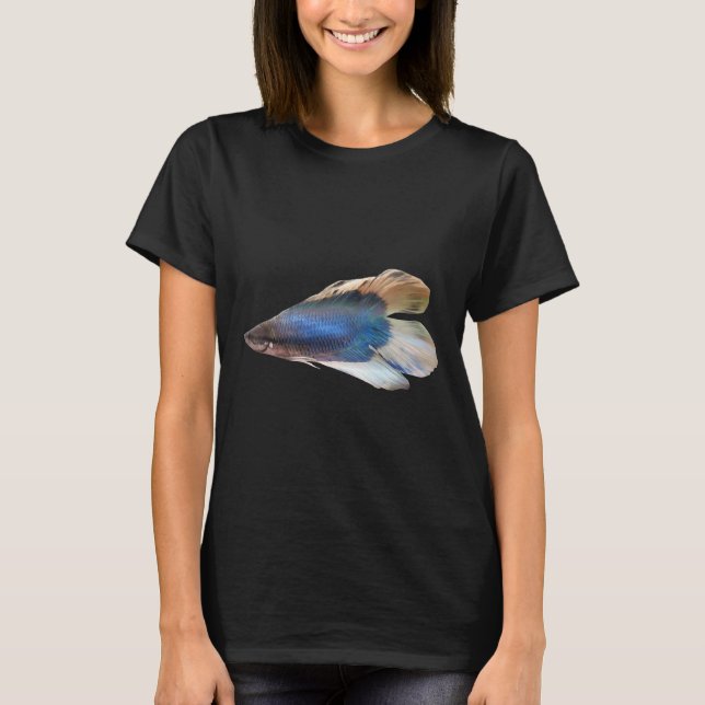 Blue Betta Fish T-Shirt (Front)