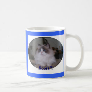 Blue Bi-Colour Ragdoll Cat, Boots!!! Coffee Mug