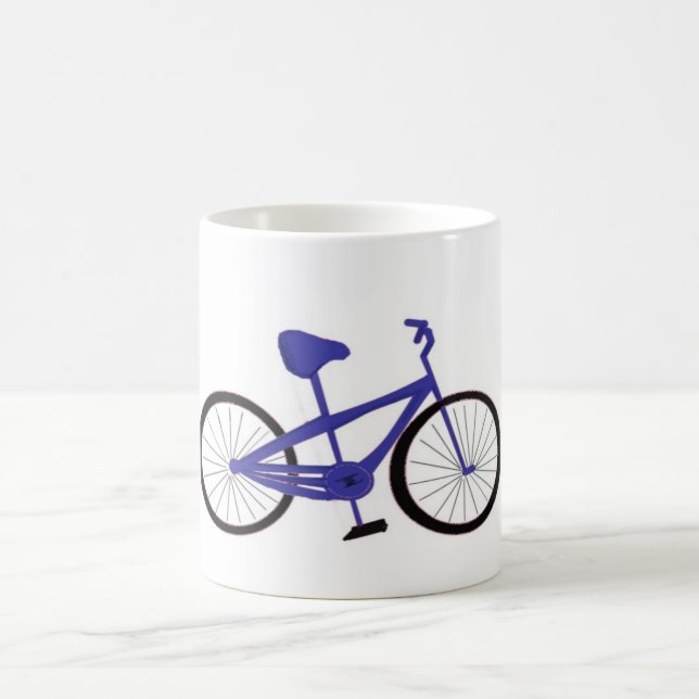 Blue Bicycle Coffee Mug (Center)