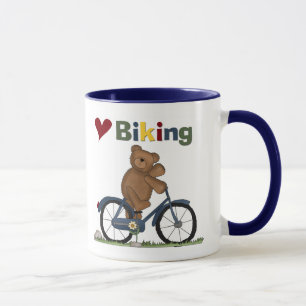 Blue Bicycle I Love Biking Tshirts and Gifts Mug