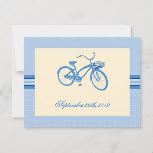Blue Bicycle Save the Date Announcement