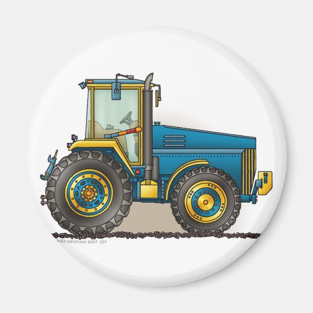 Blue Big Tractor Magnets (Front)