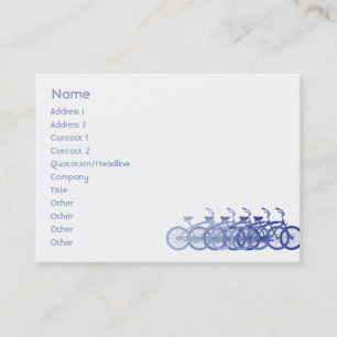 Blue Bike - Chubby Business Card