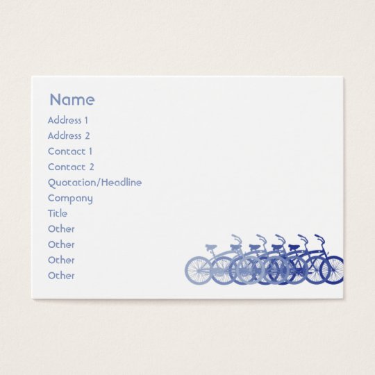 Blue Bike - Chubby Business Card