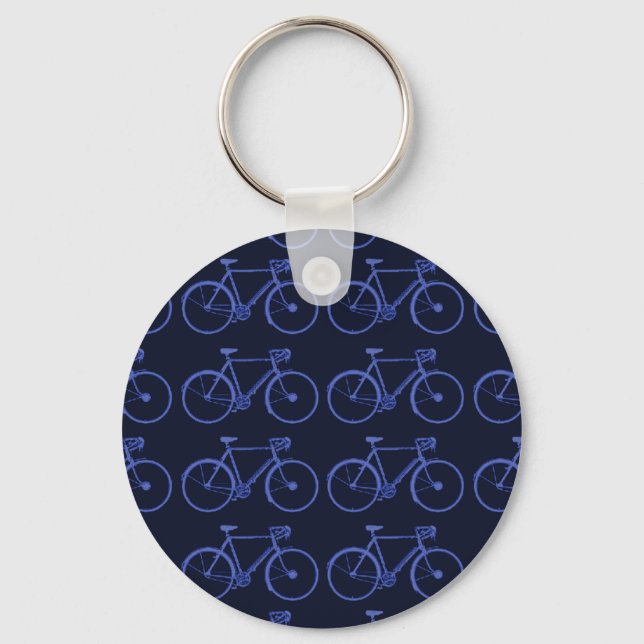 blue bikes cool key ring (Front)