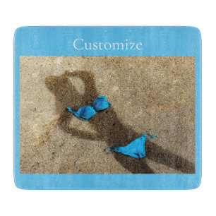 Blue Bikini Beach Sand Thunder_Cove Cutting Board