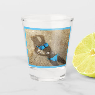 Blue Bikini Beach Sand Thunder_Cove Shot Glass