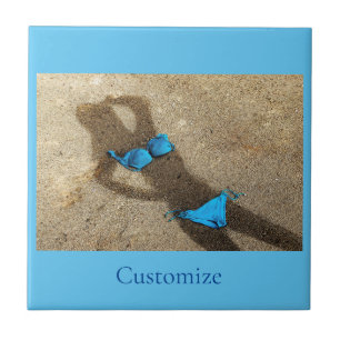 Blue Bikini Beach Sand Thunder_Cove Tile