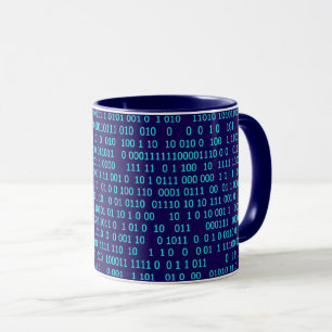 Blue Binary Numeral System Mug