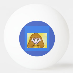 Blue Bingo Anime Ping Pong Ball
