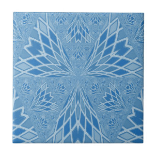 Blue Bird Abstract Ceramic Tile