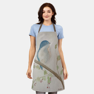 Blue Bird Apron