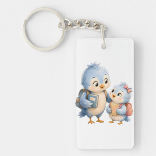 Blue Bird Brother Acrylic Keychain