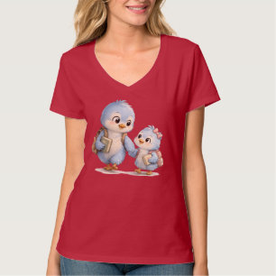 Blue Bird Brother Sister V-Neck Shirt