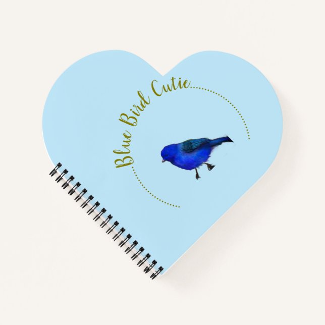 Blue bird cutie notebook (Front)