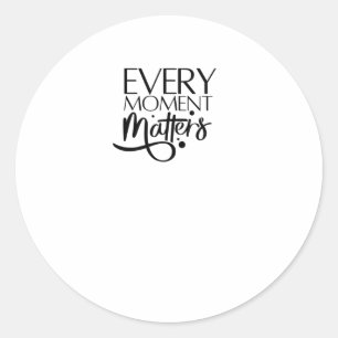Blue Bird Design - Every Moment S Classic Round Sticker