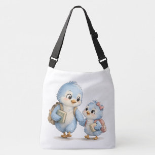 Blue Bird Family Shoulder Bag