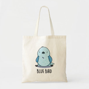 Blue Bird Funny Animal Pun  Tote Bag