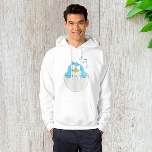 Blue Bird Hatching from Egg Singing Funny Animal Hoodie