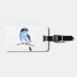 Blue bird luggage tag