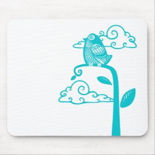 Blue Bird Mouse Mat