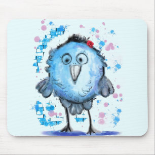 Blue Bird Mouse Pad Fun