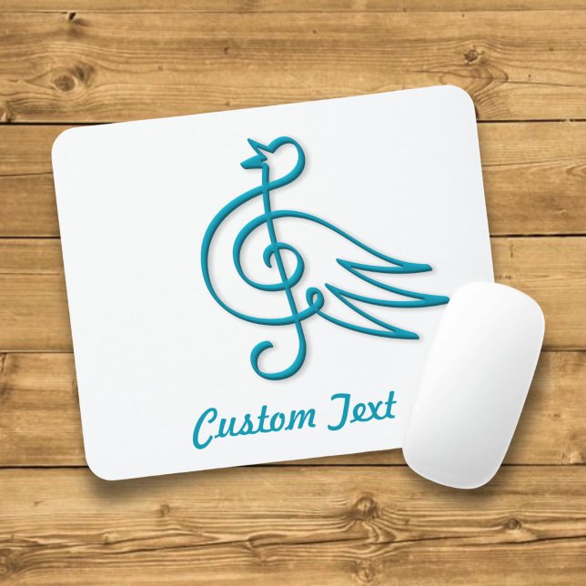 Blue bird music mouse pad (Creator Uploaded)