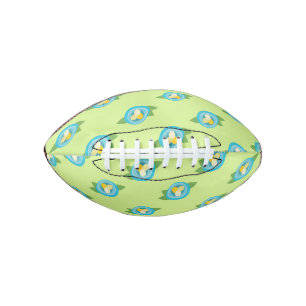 Blue Bird Nests Colourful Eggs Green Leaves Nature American Football