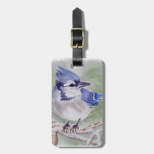 BLUE BIRD OF PARADISE LUGGAGE TAG
