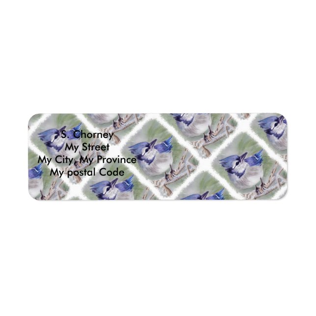 BLUE BIRD OF PARADISE Return Address (Front)