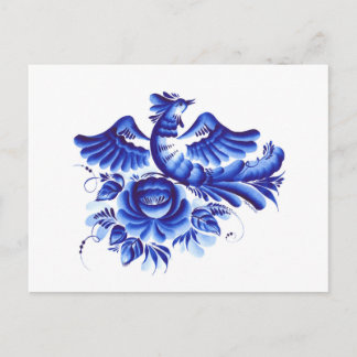 Blue bird postcard