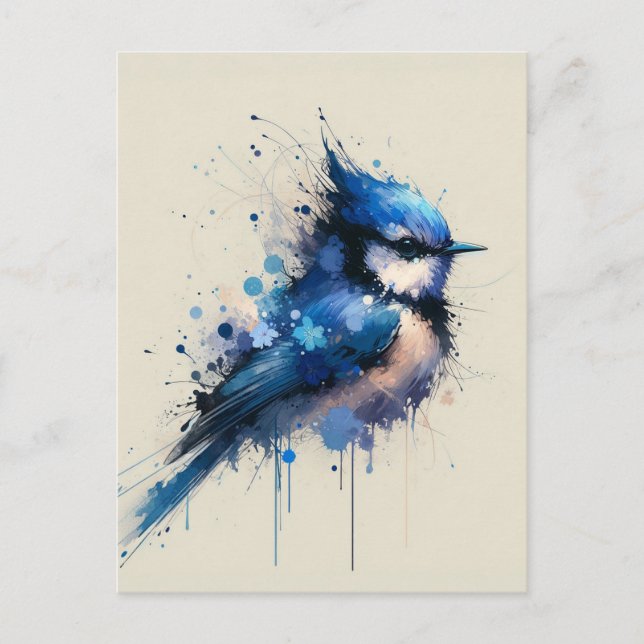  Blue bird, Postcrossing Postcard (Front)