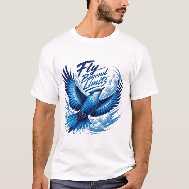 blue bird T-Shirt (Front)