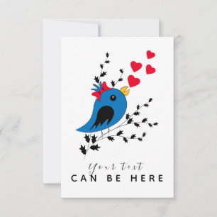 Blue Bird Thank You Card