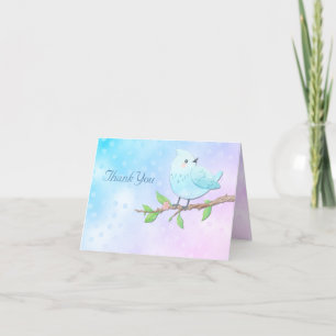 Blue Bird Thank You Card