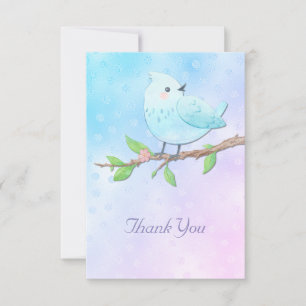 Blue Bird Thank You Card