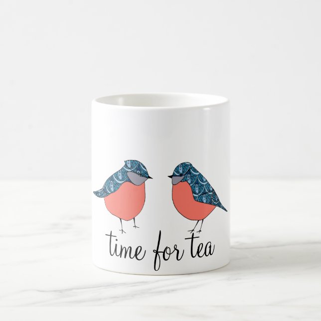 Blue Bird Time for Tea Mug (Center)